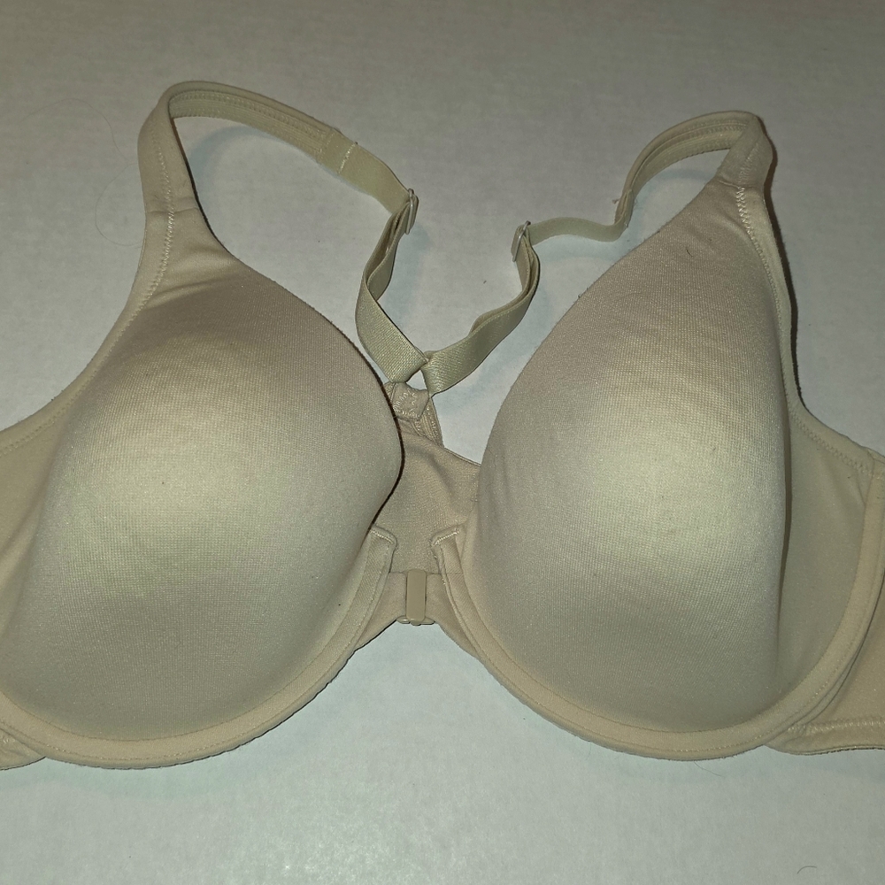 Body By Victoria Racerback Bra Size 38D Beige Y2k - Picture 2 of 12
